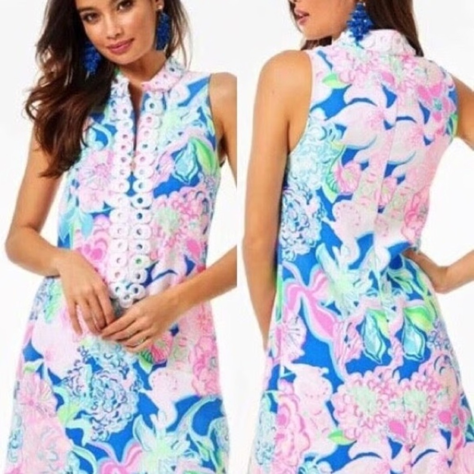 Lilly Pulitzer Nwt Women's Jane Shift Dress In Peony For Your Thoughts Size 0